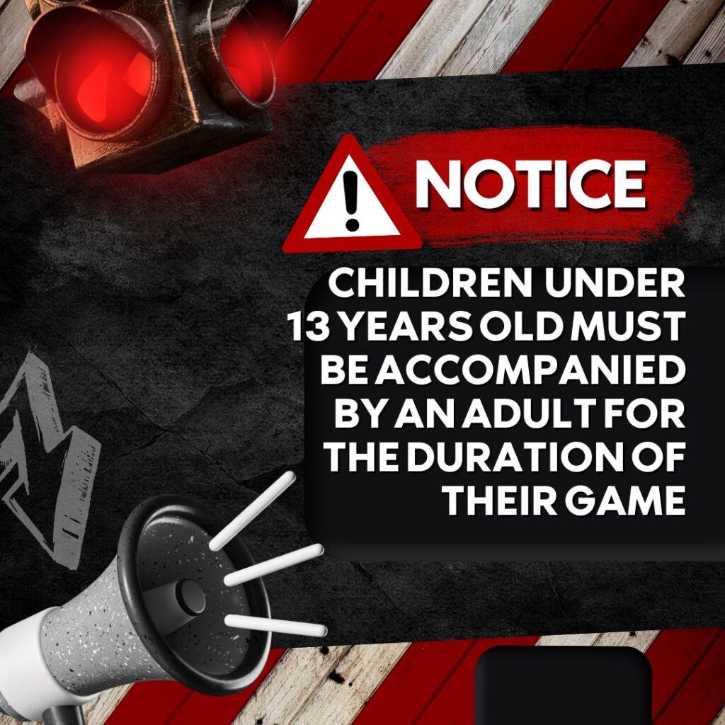 Age notice for Escape Rooms | Malmic Escape